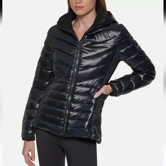 Calvin Klein Performance Repel Puffer Coat Repreve Fill  Womens Size Large - Picture 1 of 15